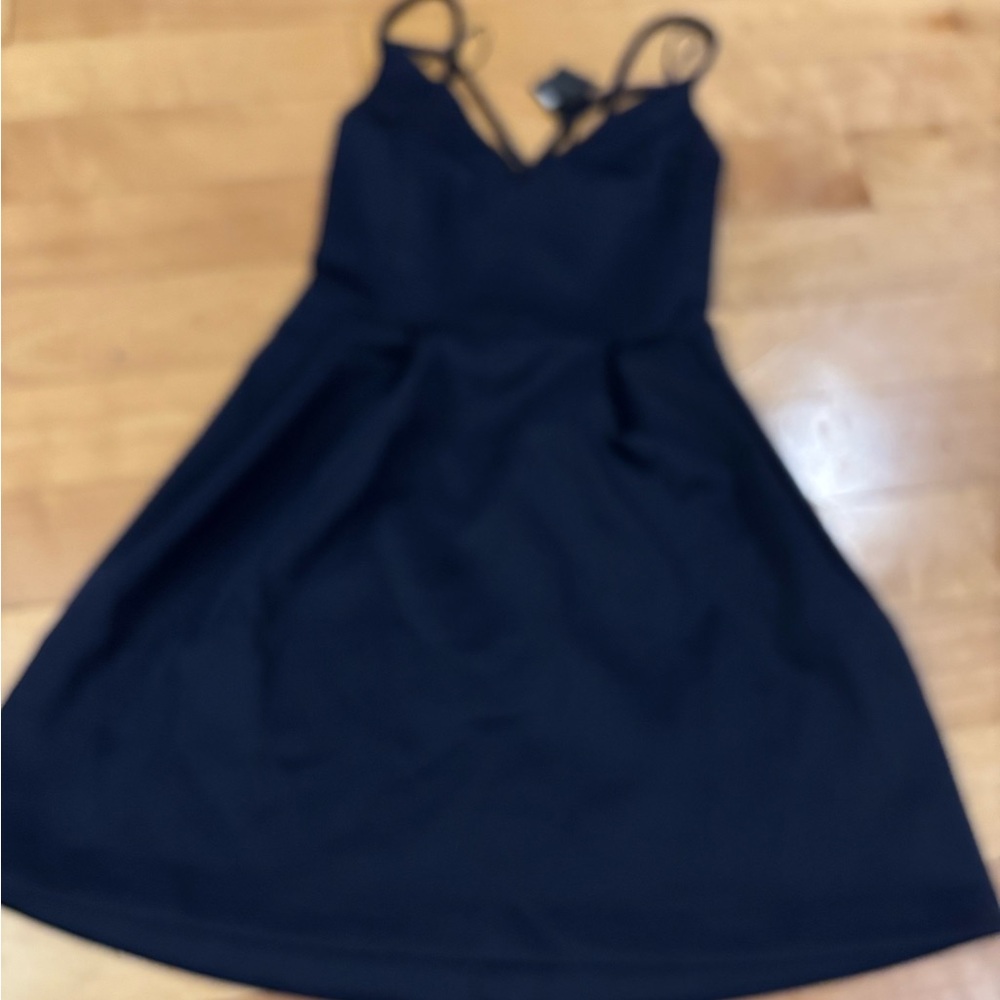 NWT navy party dress.  Xs